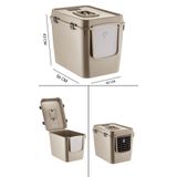 SENNEDİLERSEN PetGrow XXL 3 Fonksiyonlu Premium Kapalı Kedi Tuvaleti ve Taşıma Çantası 56 x 40 x 43 Cm
