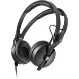 Sennheiser Hd 25 Kulak Üstü Dj Ve İzleme Kulaklıkları | Tek Taraflı Dinleme İçin Dönebilen Kapsül | 1,5M Tek Taraflı Kablo Ve 1/4" Jak Adaptörü Dahildir | Siyah (506909)