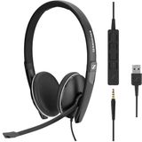 Sennheiser SC 165 USB-C Siyah Headset Saç Bandı Kulaklık