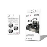 Senon Apple iPhone 17 Pro İçin Zore CL-12 Premium Safir Parmak İzi Bırakmayan Anti-Reflective Kamera Lens Koruyucu (Titanyum-Gümüş)