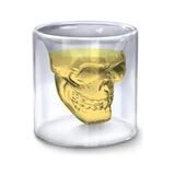 Senon Crystal Head Kuru Kafa 4’lü Shot Bardak Seti Tekila Bardağı Kuru Kafa Tasarımlı Isıya Dayanıklı Sunum Kokteyl Bardağı - 0 - Siyah