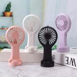 Senon DD5002 Telefon Standlı 3 Kademeli Mini Vantilatör Portatif Soğutucu Fan El Fanı (Beyaz) - 1 GB - 00-Siyah - Beyaz - Option-1