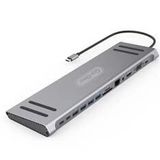 Senon Zore Go Des GD-9120 14 in 1 Stand Özellikli Type-C Hub SD Kart-RJ45-HDMI-VGA-Usb Çoğaltıcı