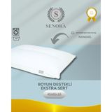 Senora Boyun Destekli Extra Sert ve Yastık ( Pamuklu Kumaş) - 45 x 65 cm - Beyaz