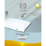 Senora Boyun Destekli Sert Nanojel Elyaf Yastık - 45 x 65 cm - Beyaz