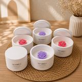 Senora Design Çiçek Kokulu Kapaklı Kase Mum - 1