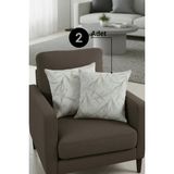 Senpai Chevron Bohem Dekoratif Punch Yastık Kırlent Kılıfı 2 Adet | 45X45 Zarif Tüy Desen Renkli - 45 x 45 cm - Çok Renkli