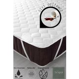 Senpai Kapitone-Ped Microfiber %100 Sıvı Su Geçirmez Tek-Çift Kişilik Köşe Lastikli Alez Yatak Koruyucu