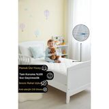 Senpai Uyku Perisi Pamuklu Kapitoneli Sıvı Su Geçirmez Anaokulu Kreş Bebek Çocuk Park Beşik Yatak Alezi Koruyucu Çarşaf Sessiz 70X130CM - 70 x 130 cm - Beyaz