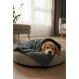 Senpai Wellpet Ultra Konforlu Evcil Hayvan Kedi Köpek Battaniyesi Yüksek Isı Tutuşlu | 100X150CM Antrasit - 100 x 120 cm