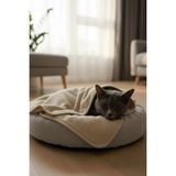 Senpai Wellpet Ultra Konforlu Evcil Hayvan Kedi Köpek Battaniyesi Yüksek Isı Tutuşlu | 100X150CM Bej - 100 x 120 cm