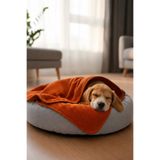 Senpai WellPet Ultra Konforlu Evcil Hayvan Kedi Köpek Battaniyesi Yüksek Isı Tutuşlu | 100x150cm Kiremit