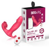 Sens Darla APP RCT Şarjlı Uzaktan Kumanda ve Telefon Kontrollü İleri Geri Hareketli Anal Vajina Klitoris Uyarıcı 3 in 1 Giyilebilir Vibratör, Çift Motorlu Sessiz Güçlü Titreşimli USB Şarjlı Tasarım