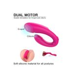 Sens Erotik Shop Manyetik Şarjlı,Su Geçirmez,2 Motorlu, Aynı Anda G Nokta ve Klitoris Uyarıcı, İlişki Sırasında Kullanılabilir Çiftlere Özel Titreşimli Esnek Uzaktan Kumandalı 2in1 Vibratör - Sex Toys