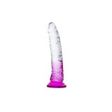 Sens Erotik Shop Ultra Yumuşak ve Jel Dokulu Dildo,Testissiz, Anal Vajina Kullanım,Mor-Şeffaf Renk, Eğilebilir ve Bükülebilir, Kemerli ve Sabitleme İçin Güçlü Vantuzlu Gerçekçi Yapay Penis - 20x3.7 CM