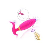 Sens Erotik Shop Usb Şarjlı, Aynı Anda G Nokta ve Klitoris Uyarıcı, Güçlü Titreşim Motorlu,Uzaktan Kumandalı, Dış Mekanda Pantolon/Külot içi Sessiz Giyilebilir 2in1 Partner Vibratörü - Couple Sex Toys