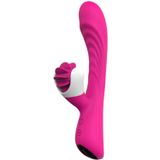 Sens Erotik Shop Usb Şarjlı, Aynı Anda Klitoris Uyarıcı 360° Rotasyonlu Dil Yalama Hareketli ve Güçlü Titreşimli G Nokta Uyarıcı 2in1 Vibratör - Eğik ve Dalgalı Yüzey,2 Titreşim Motorlu,Adult Sex Toys