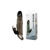Sens Fantasy Products 2 Güçlü Titreşim Motoru, Aynı Anda G Nokta ve Klitoris Uyarıcı, 3CM Uzatmalı Medikal Silikon Güçlü Titreşimli Penis Kılıfı - İlişki Sırasında Çıkmaması İçin Testis Tutma Halkalı
