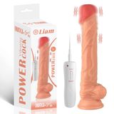 Sens Liam - Uzaktan Kumandalı, Güçlü Vantuzlu, Eğilebilir Yapı, Güçlü Titreşimli 10 Modlu, Gerçekçi Yapay Penis Realistik Dokuda Dildo 23x4 CM - Belden Bağlamalı Strapon Kemerle Kullanılabilir