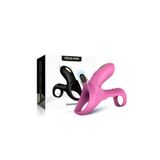 Sens Pembe renk Klitoris ve G Nokta Uyarıcı, Testis ve Penis Halkası, 2 Titreşim Motoru, 9 Titreşim Modlu, USB Şarjlı, IPX7 Su Geçirmez, Kablosuz Kumanda, Tıbbi Sınıf Silikonlu Penis Halkası for Men