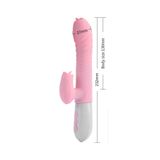 Sens Şarjlı Akıllı Isıtmalı 2in1 G-Spot ve Klitoris Uyarıcı Rabbit Vibratör Dil Hareketi, İleri Geri Hareket, 7 Dil Hareketi, Yüksek Kalite Silikon, Su Geçirmez, USB Şarjlı, Gerçekçi Ergonomik Tasarım