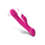 Sens Şarjlı Çift Motorlu G Nokta ve Klitoris Uyarıcı 2in1 Rabbit Yapay Penis Vibratör, USB Şarjlı, IPX7 Su Geçirmez, 9 Titreşim Modlu, Erkek & Kadın Kullanım, Pembe Titreşimli Dildo Vibratör Sex Toys