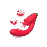 Sens Şarjlı Dil Hareketli 2in1 Vibratör - Kıkırdaklı Ayarlanabilir Şekil, G Nokta ve Klitoris Uyarıcı, 9 Titreşim Modu, 9 Dil Hareket Modu, USB Şarjlı, IPX7 Su Geçirmez, Tıbbi Silikon, 120dk Kullanım