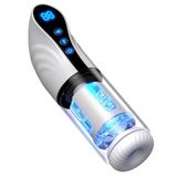 Sens Şarjlı İleri Geri ve Dönme Hareketli Emiş Özellikli 3in1 LCD Ekran Otomatik Vajina Mastürbatör, Gerçekçi Hareket, Titreşim ve Emiş, Su Geçirmez, Şarjlı, Sessiz, Uzaktan Kontrol, Sex Toys