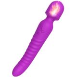 Sens Sex Shop Usb Şarjlı Akıllı Isıtmalı 42°C Otomatik Ayarlanabilir, Çift Taraflı Kullanılabilir, Hassas Uyarılma İçin Eğik Yapıda G Nokta Uyarıcı Vibratör - Meme Ucu ve Klitoris Uyarıcı Masaj Aleti