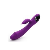 Sens Sex Shop Usb Şarjlı Kolay Tutulabilir Tutma Aparatlı, Aynı Anda Vajina G Nokta ve Klitoris Uyarıcı, Çift Motorlu, Dildo Görünümlü, Su Geçirmez ve Sessiz 2 in 1 Vibratör - Adult Sex Toys For Women