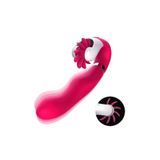 Sens Sex Shop Usb Şarjlı, Su Geçirmez, Dil Yalama Hareketli ve Güçlü Titreşimli Motor Kolay Kullanım ve Hassas Uyarılma İçin Kıkırdaklı Eğik Yapı, Aynı Anda G Nokta ve Klitoris Uyarıcı 2 in 1 Vibratör