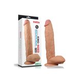 Sens Sex Toy Anal Vajina Realistik Dildo, Ultra Gerçekçi Eğilebilir ve Bükülebilir Yapay Penis, Her Zemine Sabitlenebilir Güçlü Vantuzlu Kalın Dev Boy, 30 CM Uzunluk ve 6 CM Kalınlık Gerçekçi Penis