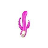 Sens Sex Toy Manyetik Şarjlı Anal Uyarıcı Boncuklar G Nokta Uyarıcı ve Klitoris Uyarıcı Titreşimli 3 in 1 Vibratör - Kolay Kullanım İçin Tutma Halkalı, Su Geçirmez, Sessiz,Güçlü Titreşimli!