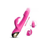 Sens Sex Toy Manyetik Şarjlı Aynı Anda G Nokta ve Klitoris Uyarıcı Rabbit Vibratör - Kolay Kullanım İçin Tutma Halkalı, Aynı Anda İleri Geri ve Dönme Hareketli, Güçlü Titreşimli 2 in 1 Vibratör