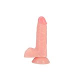 Sens Sex Toys Anal Vajina Realistik Dildo, Ultra Gerçekçi Eğilebilir ve Bükülebilir Yapay Penis, Her Zemine Sabitlenebilir Güçlü Vantuzlu, 18 CM Uzunluk ve 3.5 CM Kalınlık Gerçekçi Penis
