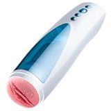 Sens Sex Toys For Man Usb Şarjlı Gerçekçi Vajina Girişli Et Dokulu, İleri Geri Hareketli ve 360° Dönen Rotasyon Hareketli, Kadın İnleme Sesli ve Güçlü Titreşimli Tam Otomatik Realistik Cup Mastürbatör