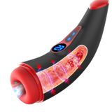 Sens Sex Toys Şarjlı 42° Akıllı Isıtmalı 3 Dilde Kadın İnleme Sesli Güçlü Titreşimli ve Emiş Güçlü Tam Otomatik Mastürbatör - Yumuşak ve Gerçekçi Dokulu Tırtıklı ve Nodüllü Dijital Ekranlı Suni Vajina