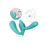 Sens Sex Toys Usb Şarjlı 3 Ayrı Titreşim Motorlu Bisex Çift Taraflı Kullanılabilir Çıkar-Tak Dildo, Giyilebilir 2 in 1 Strapless Strapon Vibratör - Su Geçirmez, Sessiz, Çiftlere Özel Tasarım