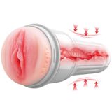 Sens Ultra Gerçekçi Yumuşak Premium Doku Fener Tipi Kolay Saklanabilen Cup Mastürbatör, Esnek 3D Tırtıklı İç Dokulu, Hazneli Taşınabilir Kutulu Suni Vajina, Erkeklere Özel Sessiz Masaj Kupası 25x8.5CM