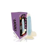 Sens Ultra Realistik Yapay Penis Vibratör - Neon Parıltılı, Toksik Olmayan TPE, Gerçekçi Doku ve Damar Tasarımı, Vajinal ve Anal Uyarım, Güçlü Vantuz, Strap-On Uyumu, Karanlıkta Parlayan Seks Oyuncağı