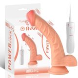 Sens Wesley - Uzaktan Kumandalı, Güçlü Vantuzlu, Eğik ve Esnek Yapı, Güçlü Titreşimli 10 Modlu, Gerçekçi Yapay Penis Realistik Dokuda Dildo 22x3.8 CM - Belden Bağlamalı Strapon Kemerle Kullanılabilir