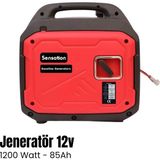 Sensation Dc 12V Jeneratör 4 Zamanlı Benzinli - 1200W 85AH