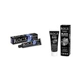 Sensation Whitening Beyazlatıcı Diş Macunu (1 x 74 G) ve Rocs Black Edıtıon Kömür Özleri Ile Beyazlatıcı Diş Macunu - 74G - Option-1
