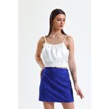 Sense Jakarli Mini Etek_etk32609 Saks