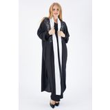 Sense kmn31526 Siyah Babil Kumaş Kimono