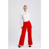 Sense Süs Dikişli Hürrem Kumaş Bol Paça Pantolon Kırmızı Pnt34239Pnt34239