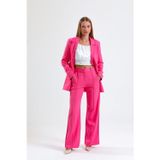 Sense Süs Dikişli Hürrem Kumaş Bol Paça Pantolon | Pnt34239 Pembe