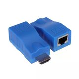 Sensei Hd-30 Cat5e Cat6 30Metre İkili Mavi Adaptör Hdmi Extender