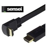 Senseı S-90UP-HDTV 4K 2.0V 3D 1.5 Metre 90 Derece Açılı L Tipi Altın Uçlu HDMI Kablo