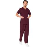 Şensel, Erkek Hastane Takım, V Yaka, Bordo -48E1215- İş Elbisesi - 2XL